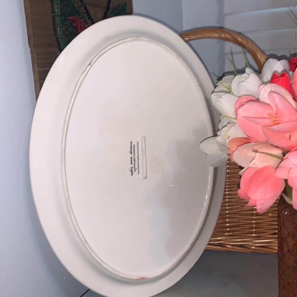 Oval Hydrangea serving plate - Picture 3 of 3